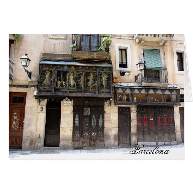 Cartão g/nc Barcelona Barri Gotic 1 Barcelona (Frente Horizontal)