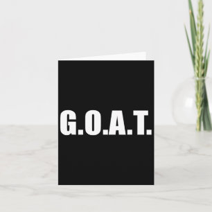 Cartão G.o.a.t Maior de todos os tempos