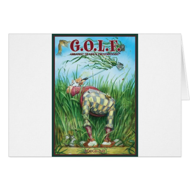 CARTÃO G.O.L.F GRANDE DAS FRUSTRAÇÕES DA VIDA (Frente Horizontal)