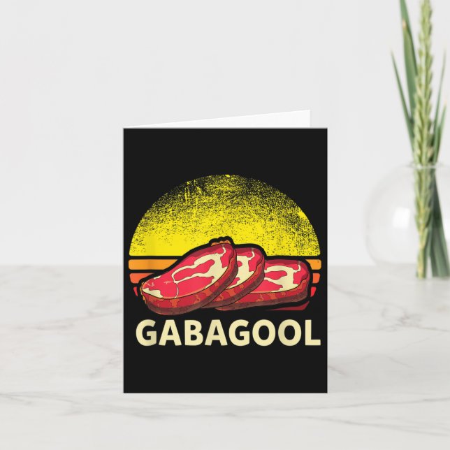 Cartão Gabagool Cacola Meat Lover New Jersey Italian Gift (Frente)