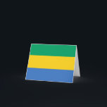 Cartão Gabão Flag<br><div class="desc">Produtos de Sinalizador Mundial Personalizáveis - Sinta-se livre para adicionar seu próprio texto.</div>