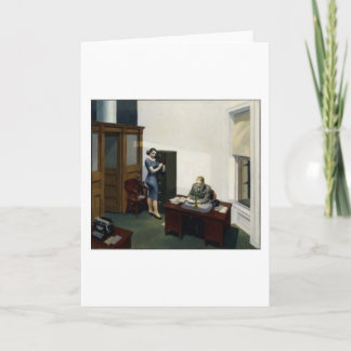 Cartão Gabinete à Noite - Edward Hopper