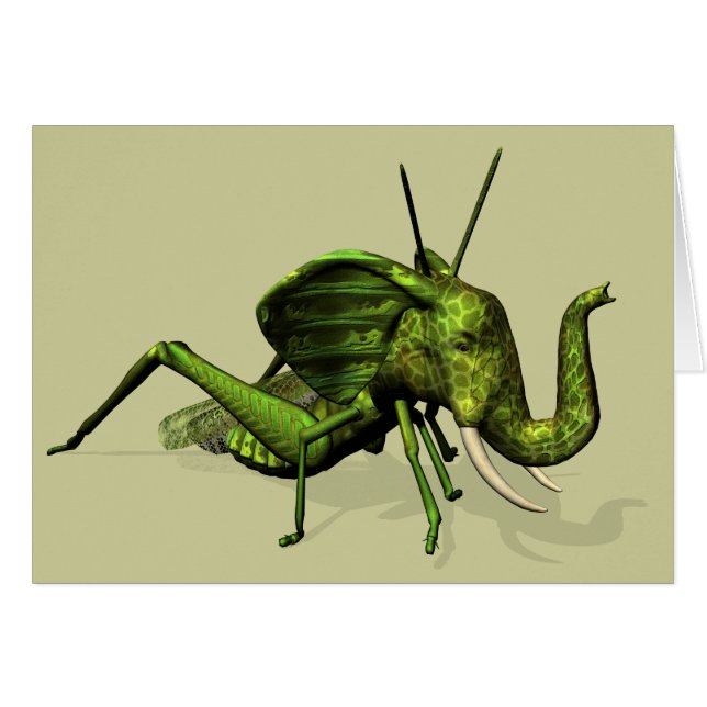 Cartão Gafanhoto-gafanhoto (Frente Horizontal)