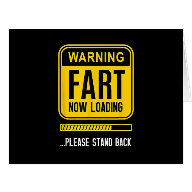 Cartão Gag Engraçado (Frente horizontal)