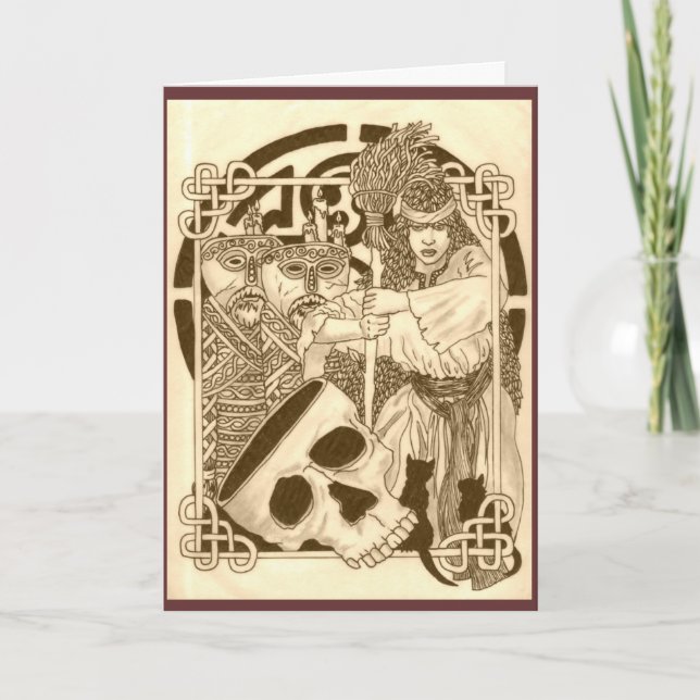 Cartão Gaia & bruxa (Frente)