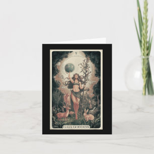 Cartão Gaia Deusa Grega Mãe Dia da Terra Nação Natureza