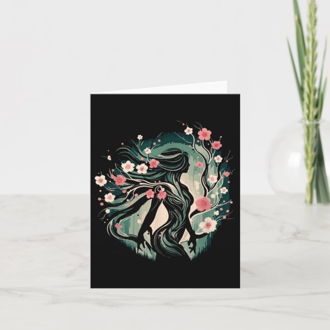 Cartão Gaia Deusa Grega Mãe Natureza Pro (Frente)