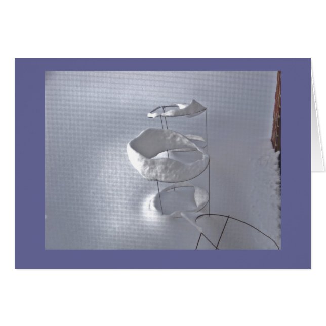 Cartão Gaiola do tomate no inverno (Frente horizontal)