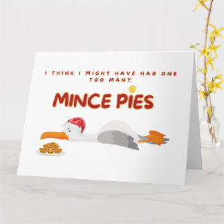 Cartão Gaivota Com Muitos Pies de Carne Moida