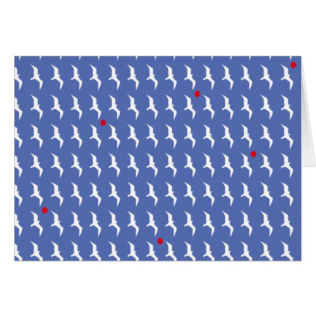 Cartão gaivota e sol (Frente Horizontal)