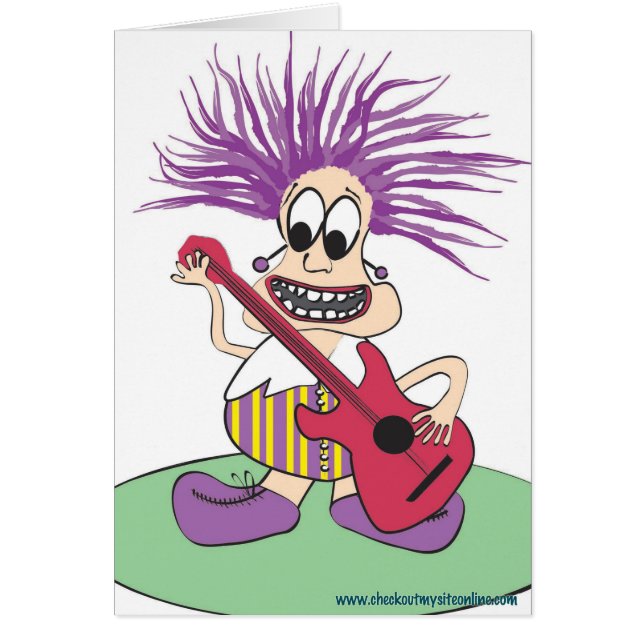 Cartão Gajo da guitarra (Frente)