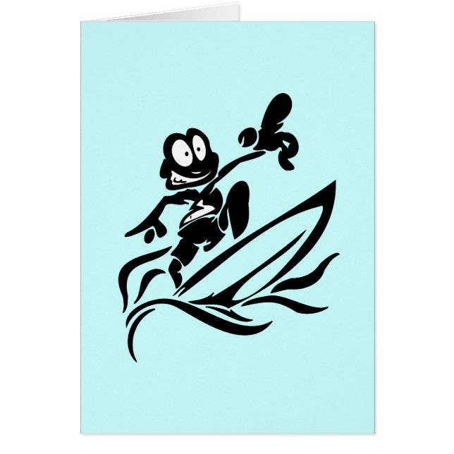 Cartão Gajo de Yo que surfa camisas e presentes de T (Frente)