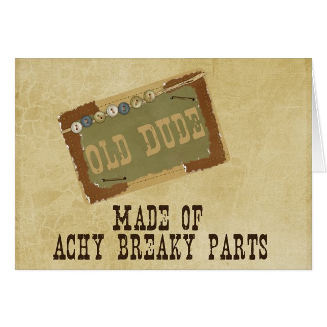 Cartão Gajo idoso (Frente Horizontal)