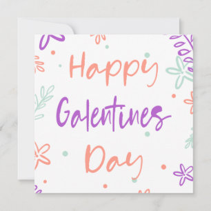 Cartão Gal Pals Happy Galentines Day Flowers