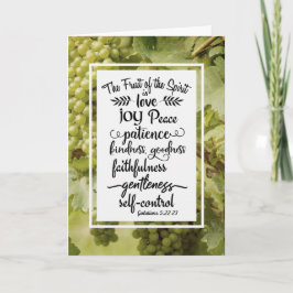 Cartão Galatianos 5:22-23 A Fruta do Espírito