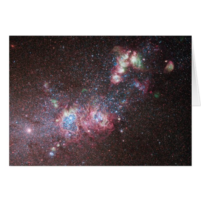 Cartão Galáxia anã NGC 4214 (Frente horizontal)