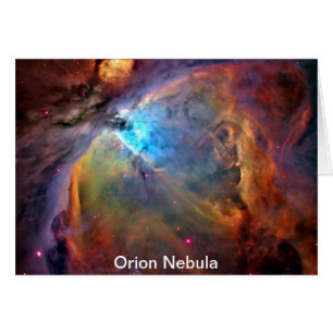 Cartão Galáxia Espacial da Nebulosa Orion