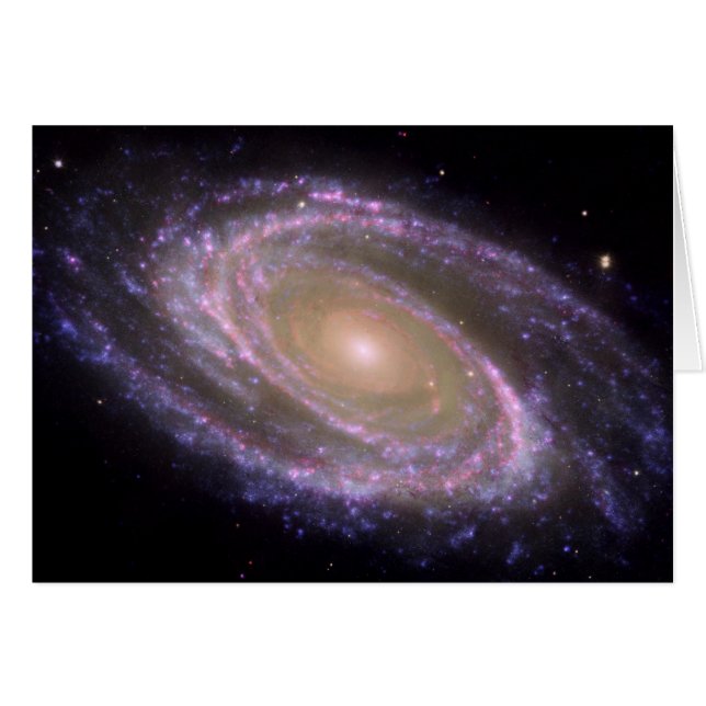 Cartão Galáxia Espiral do Messier 81 (Frente Horizontal)