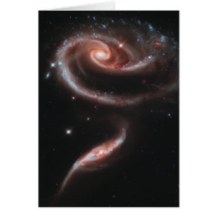 Cartão Galáxias de interação do Arp 273 (telescópio d