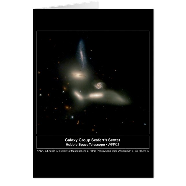 Cartão GalaxyGroupSeyfertsSextet-2002-22a (Frente)