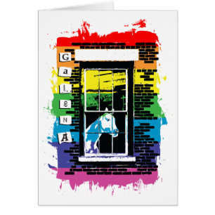 Cartão galena do arco-íris