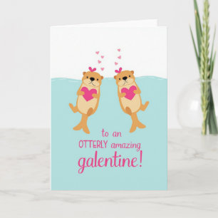 Cartão Galentine Azul Otimamente Incrível