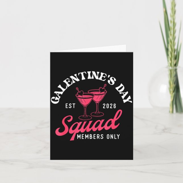 Cartão Galentine's Day Squad - Galentine's Day Gals Siste (Frente)