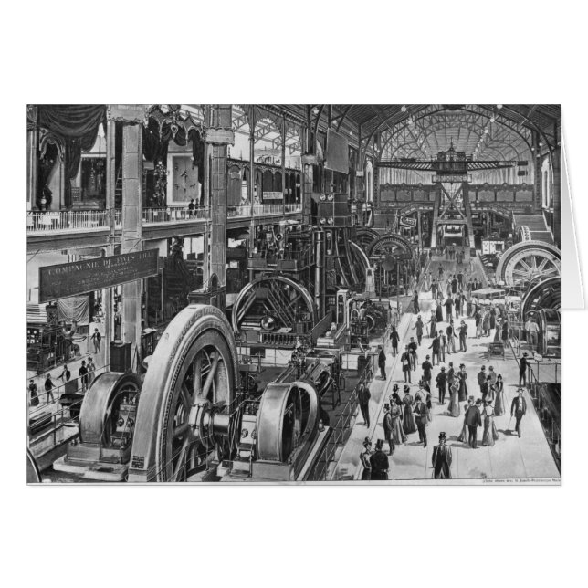 Cartão Galeria Francesa de Máquinas Elétricas (Frente Horizontal)