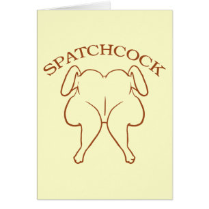 Cartão Galinha de Spatchcock