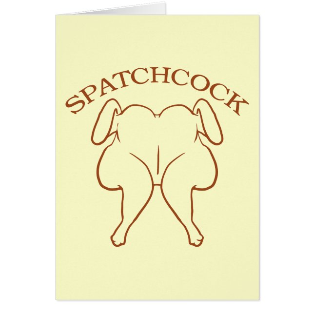 Cartão Galinha de Spatchcock (Frente)