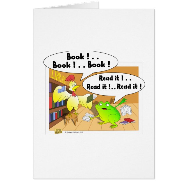 Cartão Galinha e sapo (Frente)