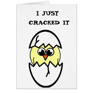 Cartão Galinha Hatching