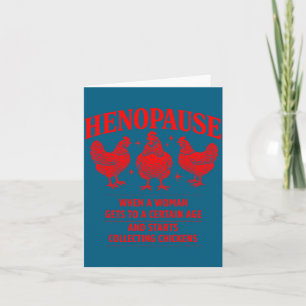 Cartão Galinha Menopausa Humor Fazenda Avicultura