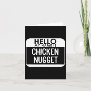 Cartão Galinha Nugget Fácil Diversão de Costume de Último