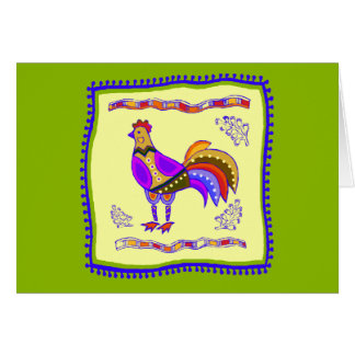 Cartão Galinha Quilt