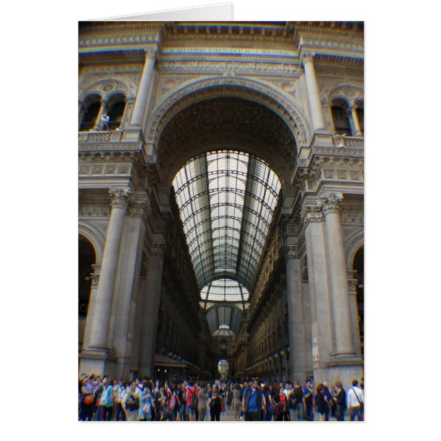 Cartão Galleria Vittorio Emanuele II - Milano, Italia (Frente)