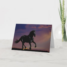 Cartão Galopagem de cavalos livre