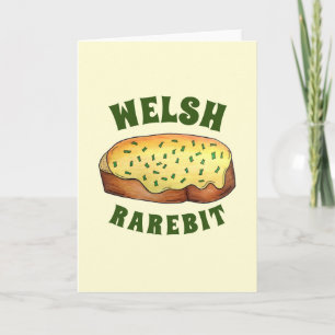 Cartão Galsh Rarebit Savory Cheese Toast British Comida
