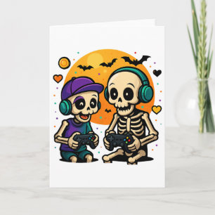 Cartão Gama de Vídeo Gamer Halloween