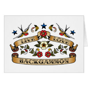 Cartão Gamão viva do amor