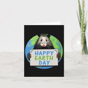 Cartão Gambá Feliz Dia dos Namorados da Terra Possum Engr