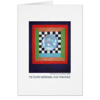 Cartão Gameboard cósmico