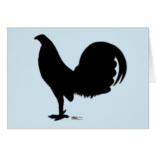 Cartão Gamecock Rooster Silhouette