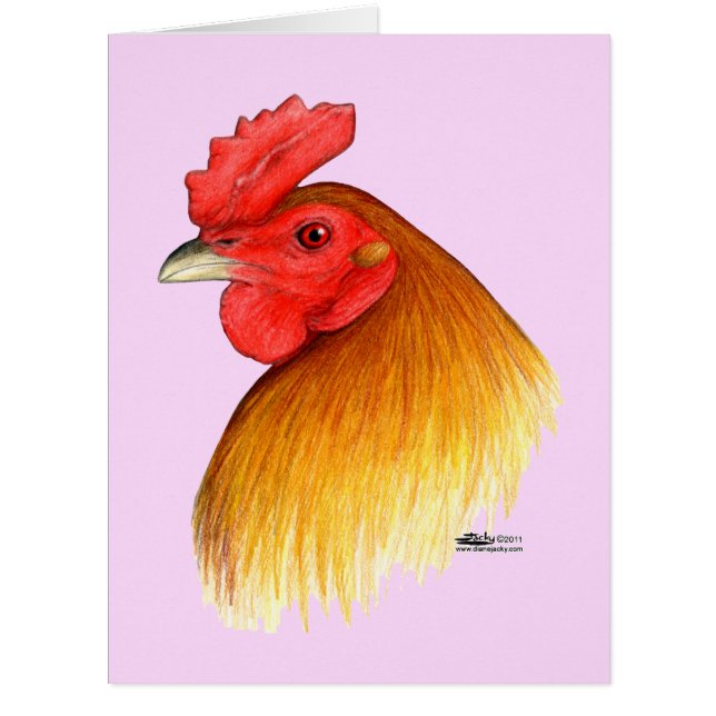 Cartão Gamecock Stag Pea Comb (Frente)