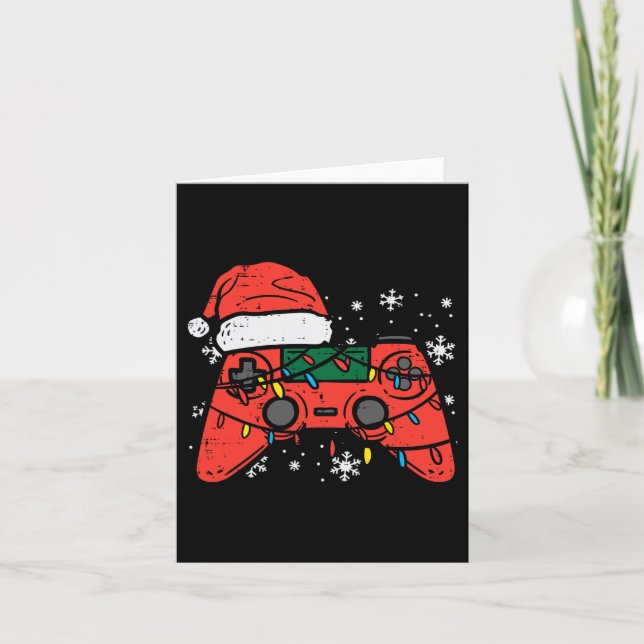 Cartão Gamer Controller Xmas Boys Jovens Meninos Me Joven (Frente)