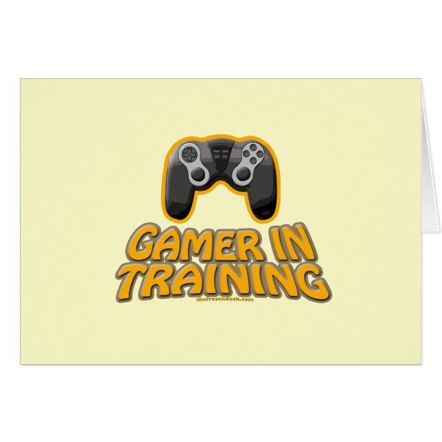 Cartão Gamer em Trainiing - controlador (Frente Horizontal)