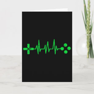 Cartão Gamer Geeks Heartbeat Gaming