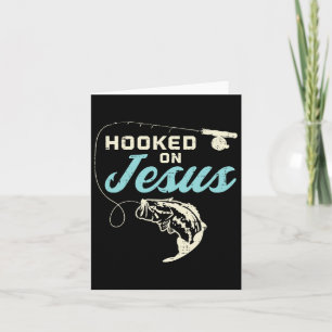 Cartão Gancho Sobre Jesus Por Pescar Deus Religioso Crist
