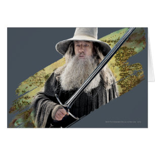 Cartão Gandalf com Espada Verde