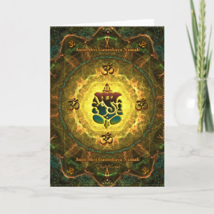 Cartão Ganesha - Success, Victory, Prosperity, Knowledge